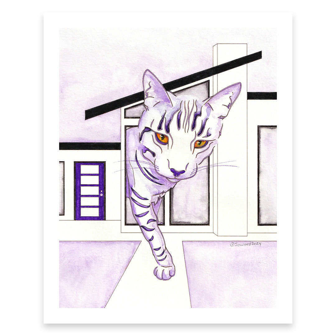 Astro, Modern House Cats Print