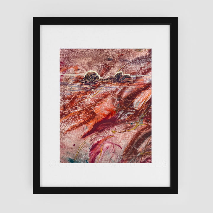 Awash in the Glow, Otter, Original Painting