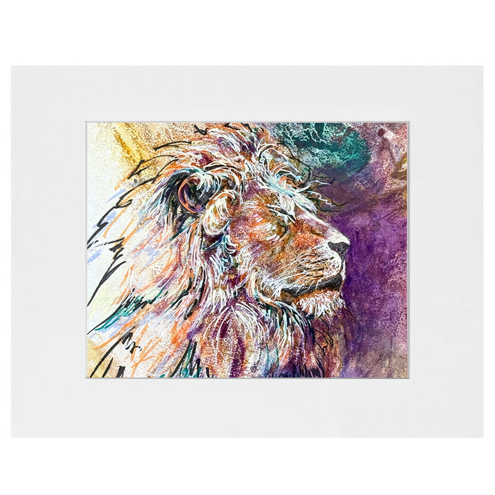 Basking, Lion, Original Painting