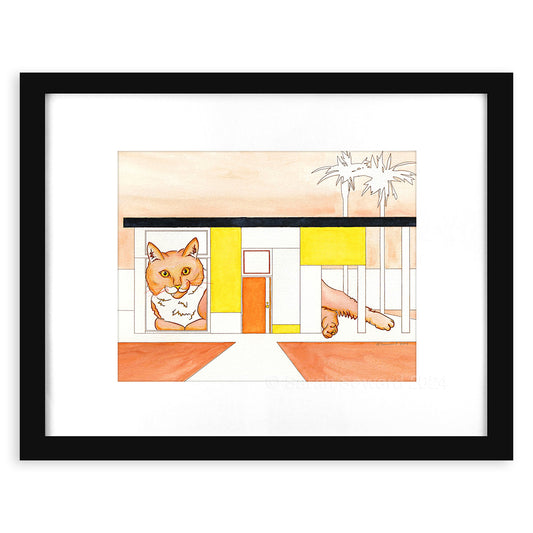 Belle, Modern House Cat Painting
