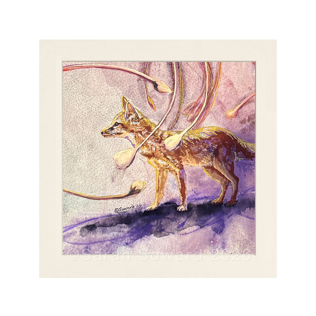 Blooming In, Kit Fox, Original Painting