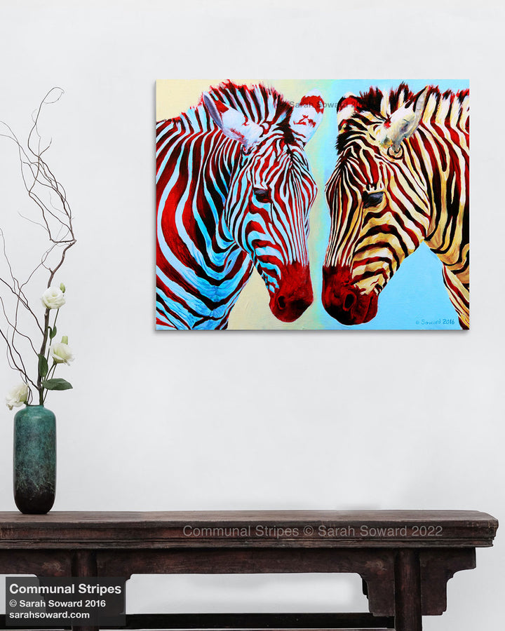 Communal Stripes, Canvas Print
