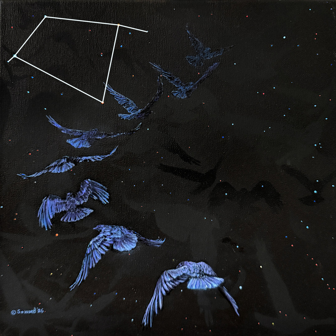 Cacophony of Crows, Corvus, Prints