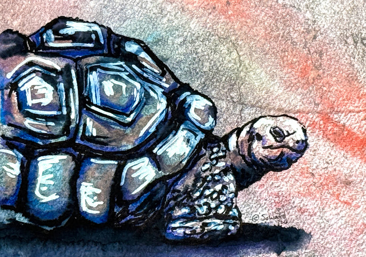 Did You Say Something? Tortoise, Original Painting