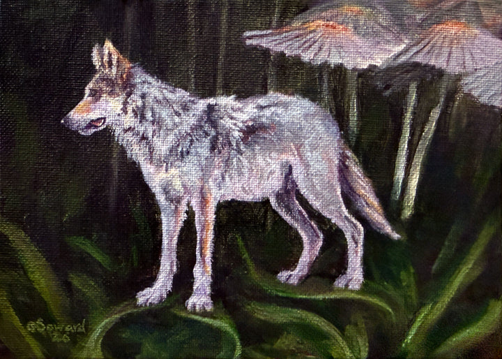 Fairy Wolf, Original Painting