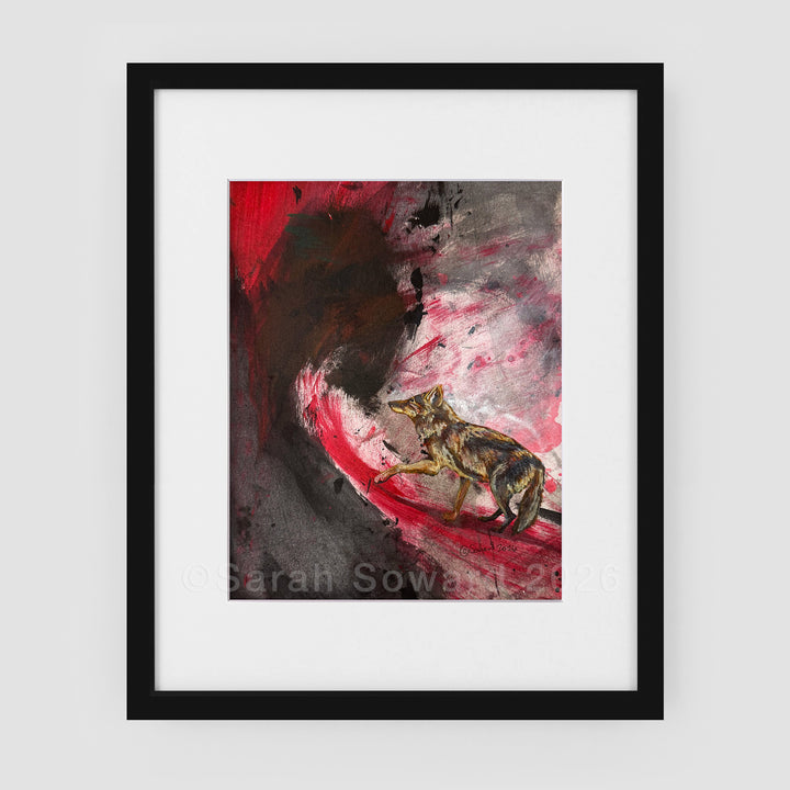 I Will Survive This Too, Wolf, Original Painting