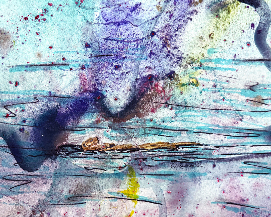 Otter Dreams, Original Painting