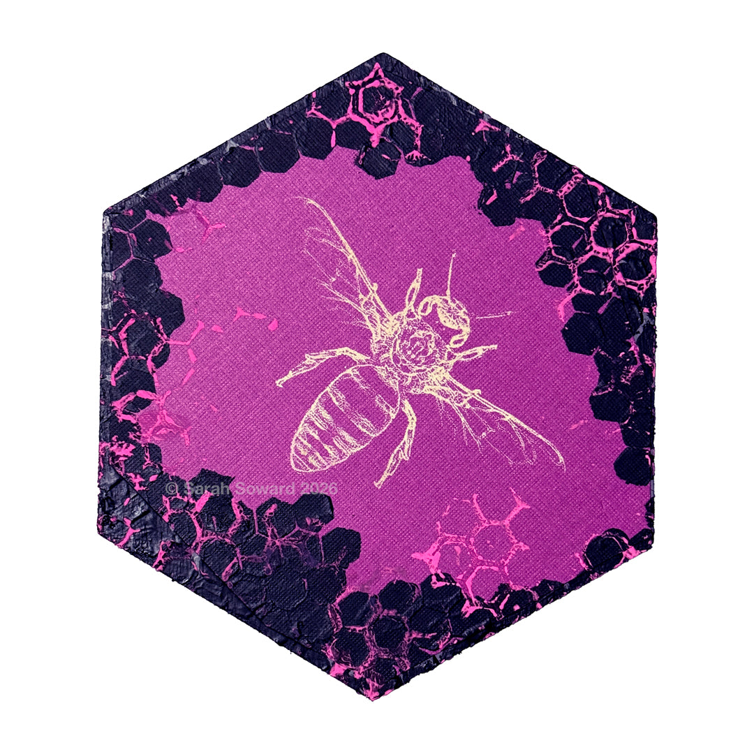 Post Punk Pink, Bee, Original Art