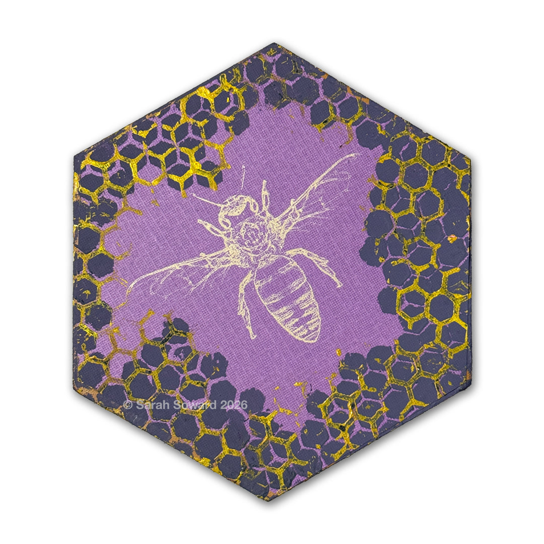 Post Punk Purple, Bee, Original Art