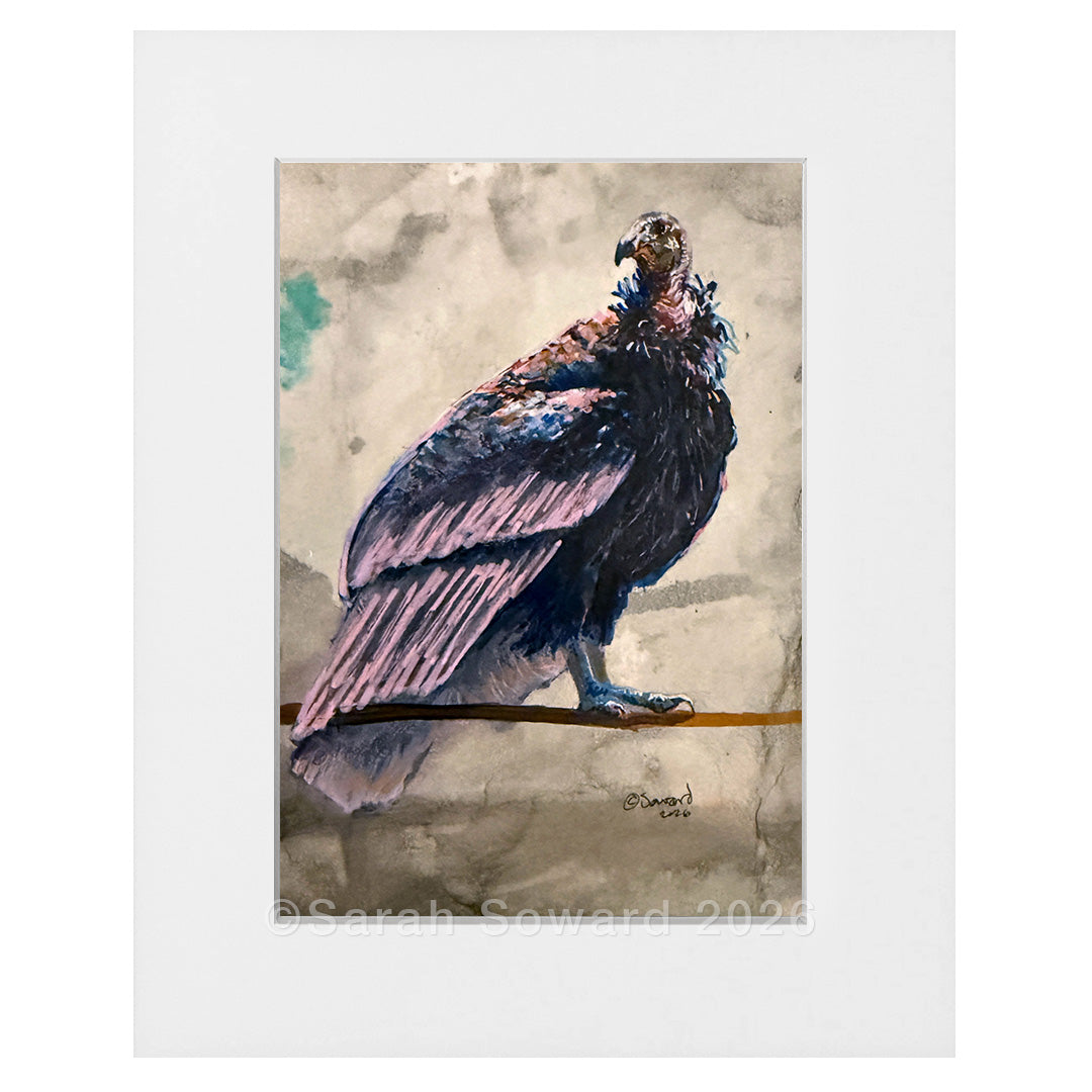 Pretty in Pink, Vulture, Original Painting
