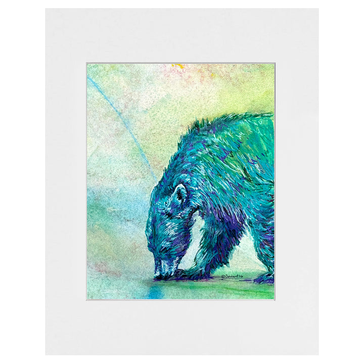 Sniffing Along, Bear, Original Painting