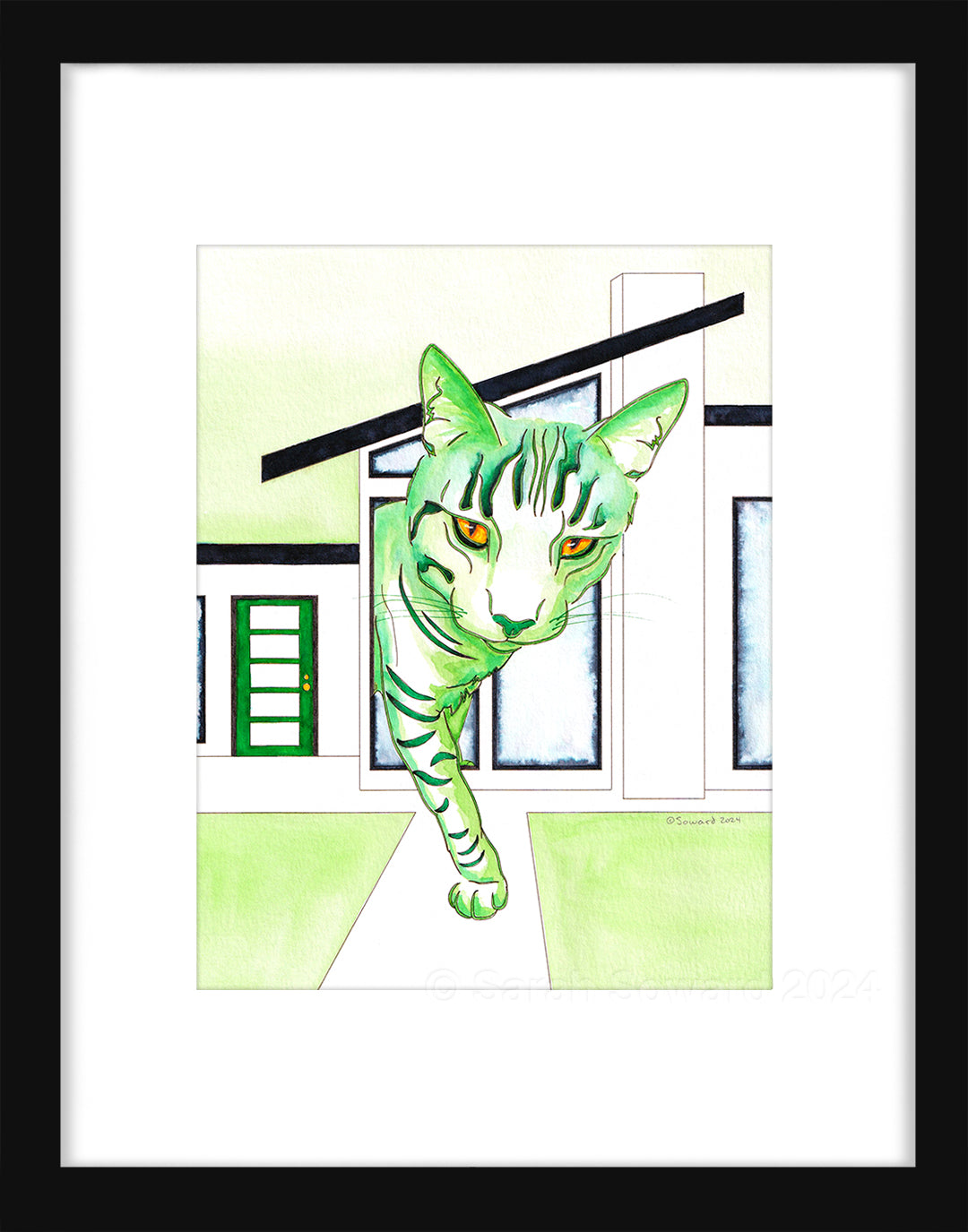 Socksillini, Modern House Cats Painting