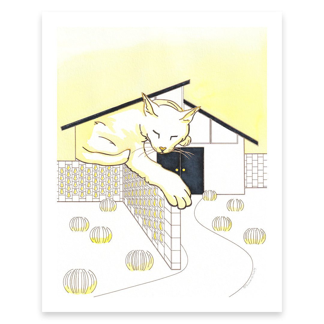 Starburst, Modern House Cats Print