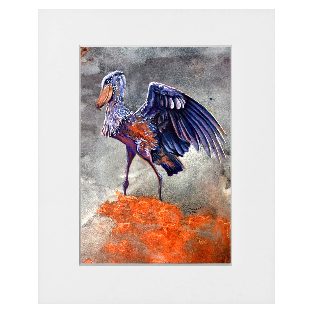 This is What Hope Looks Like, Shoebill Stork, Original Painting