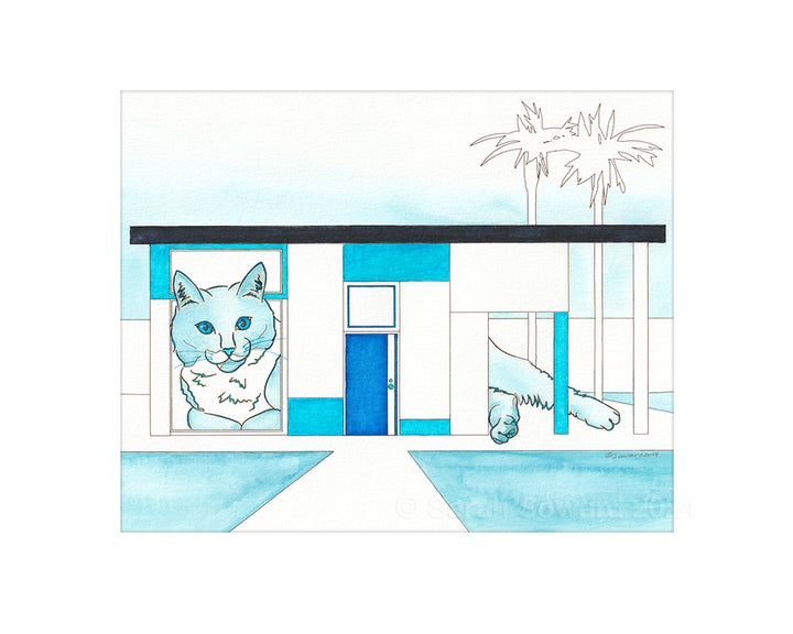 Toppi, Modern House Cats Painting