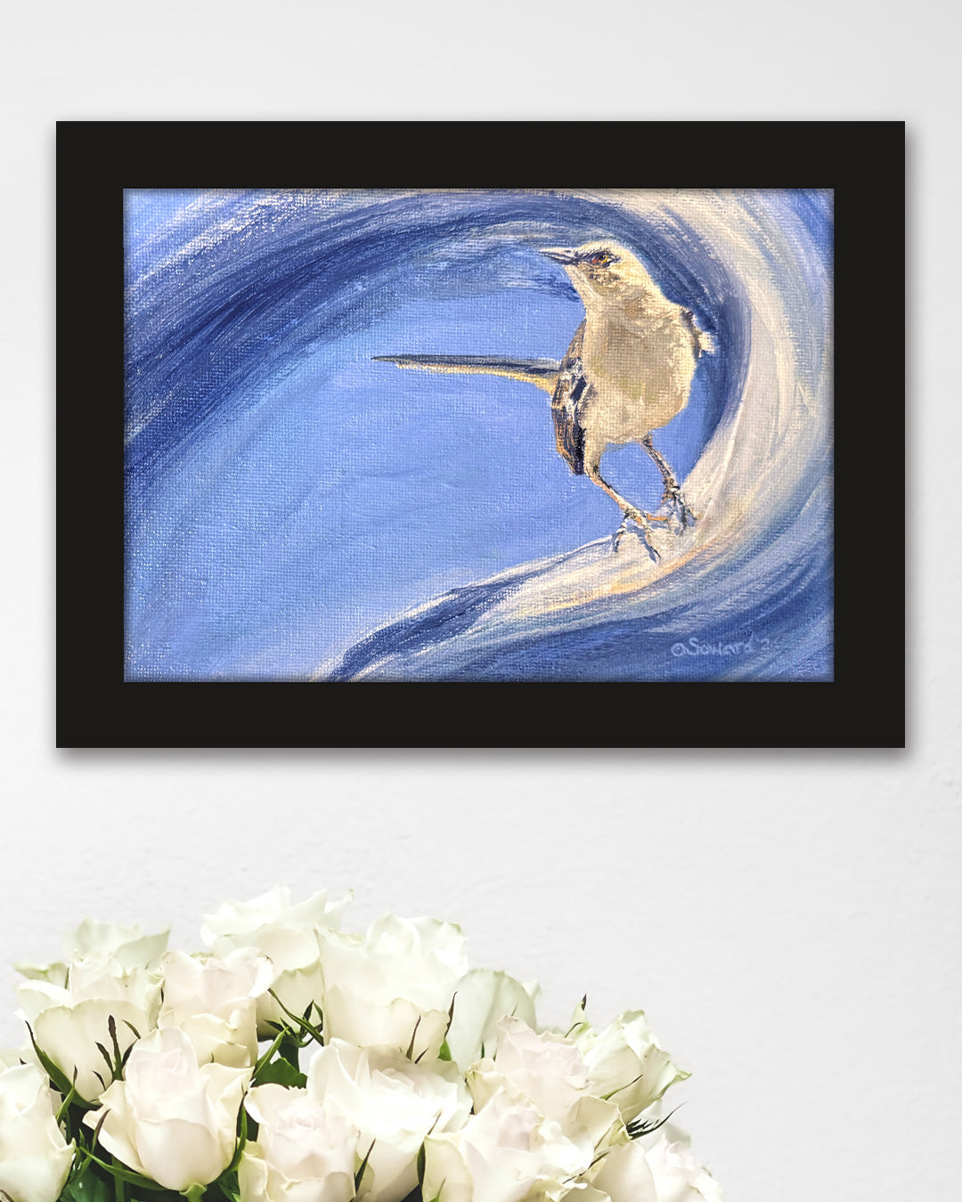 Wind Wrangler, Bird, Original Painting