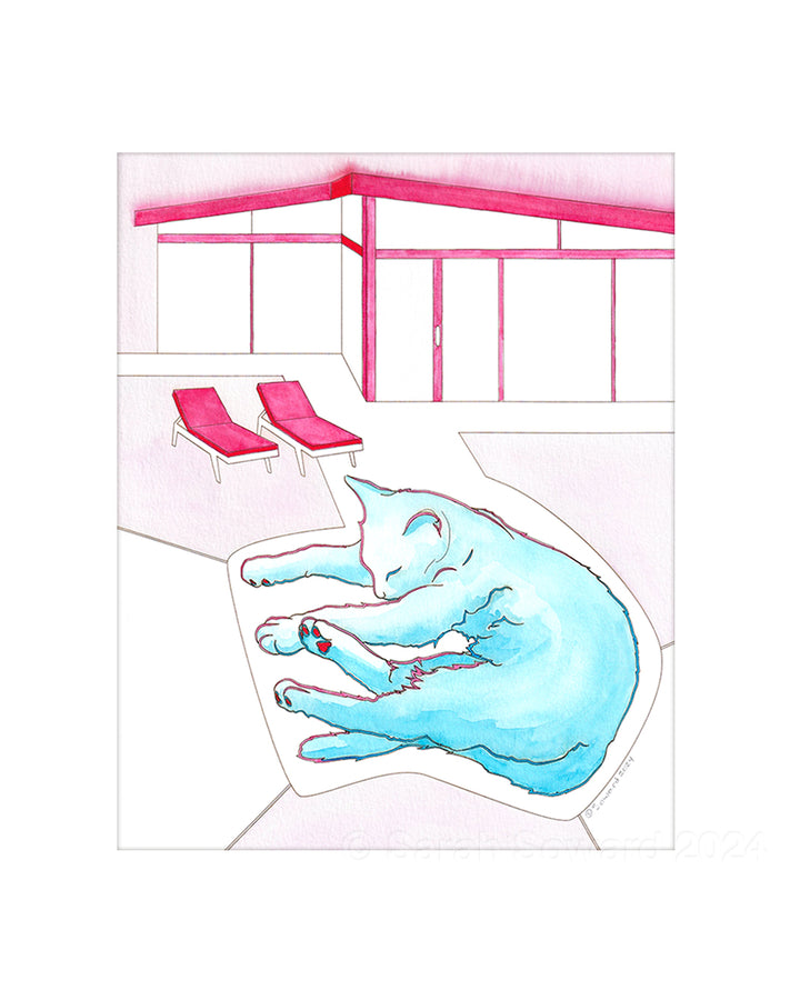 Zag, Modern House Cats Painting