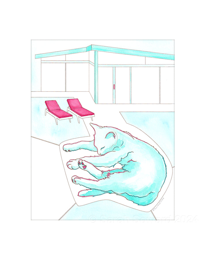 Zig, Modern House Cats Painting