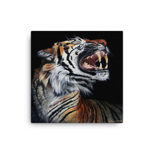 Roar, Tiger in Profile, Canvas Prints