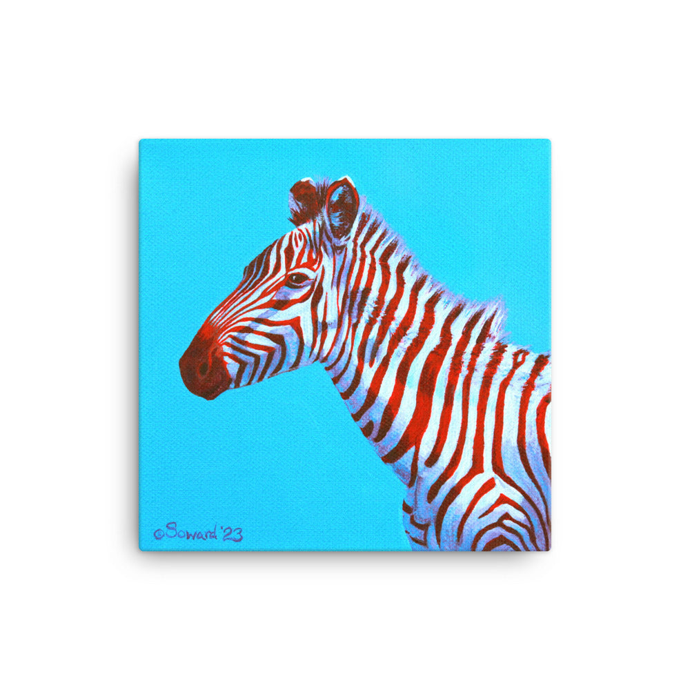 Candy Floss, Zebra Canvas Print