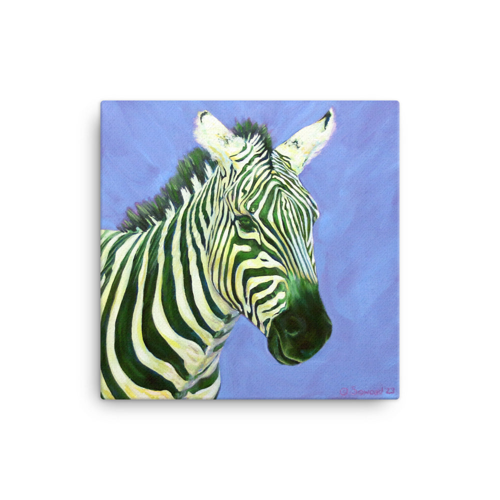 Lemon Grass, Zebra, Canvas Print