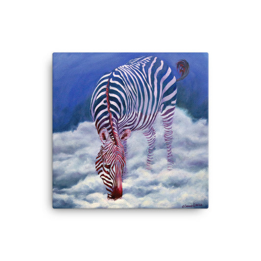 Filling Up, Cloud Zebra, Canvas Print
