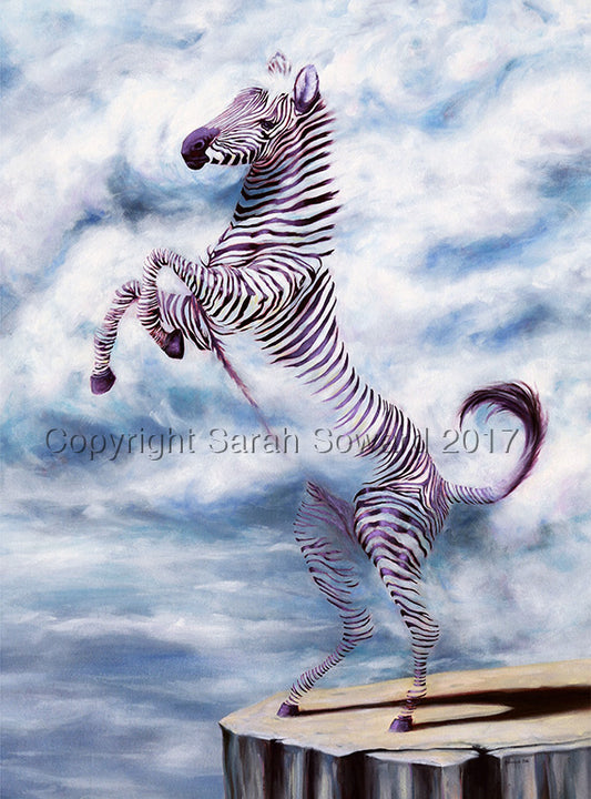 Cloud Zebra, Original oil painting