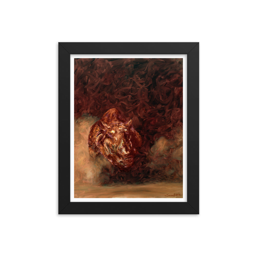 Rhino Charger Heaven, Framed Print