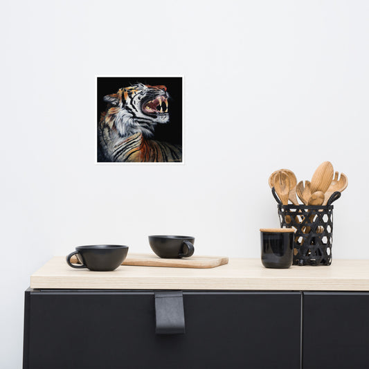 Roar, Tiger in Profile, Open Edition Print
