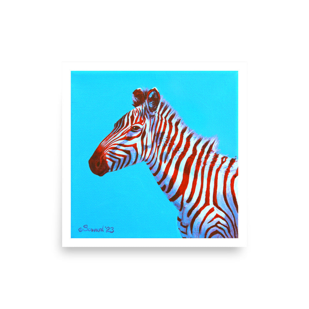 Candy Floss, Zebra, Open Edition Print