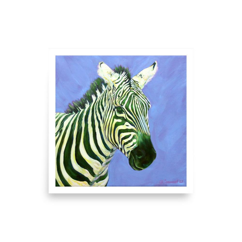 Lemon Grass, Zebra, Open Edition Print