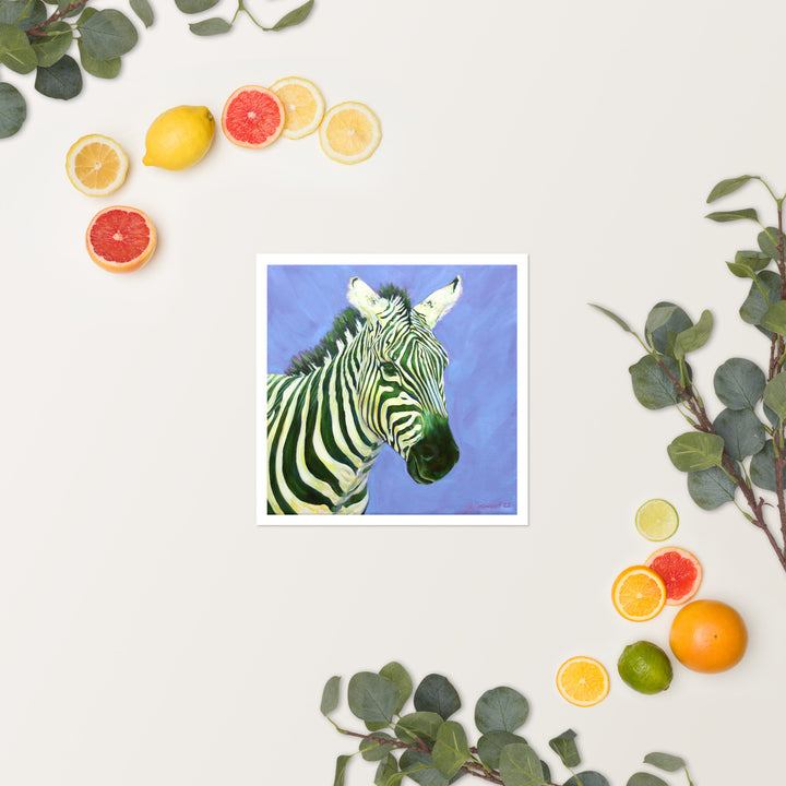 Lemon Grass, Zebra, Open Edition Print