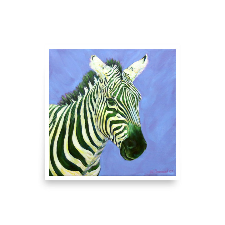 Lemon Grass, Zebra, Open Edition Print