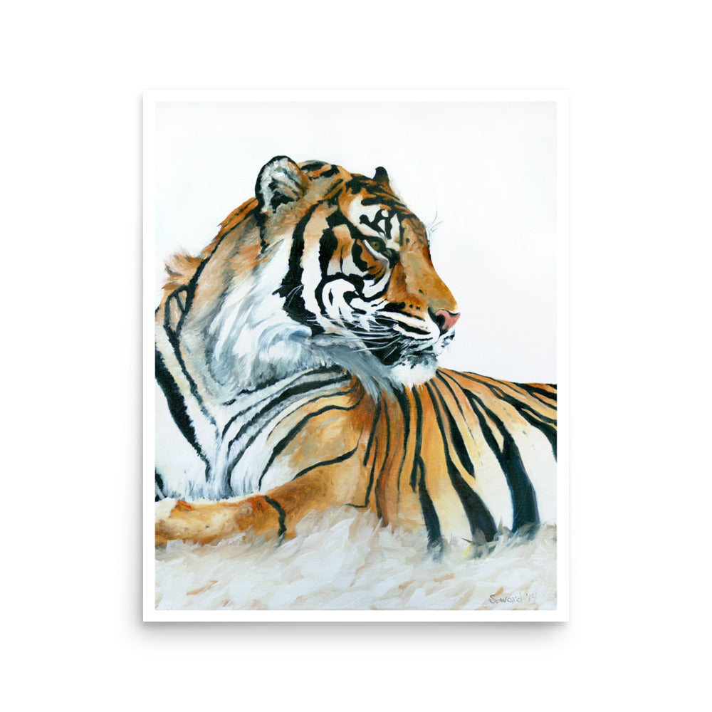 At Rest, Tiger, Open Edition Print