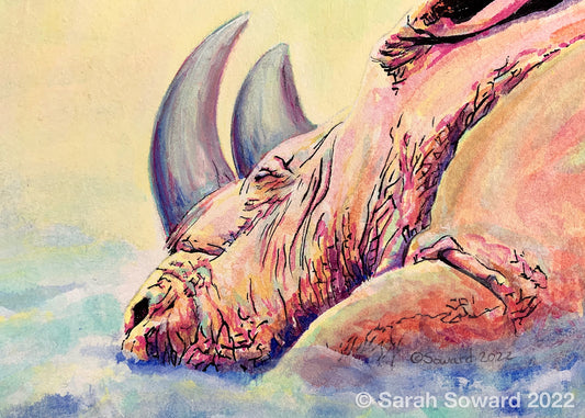 Rhino Dreams, Original Painting