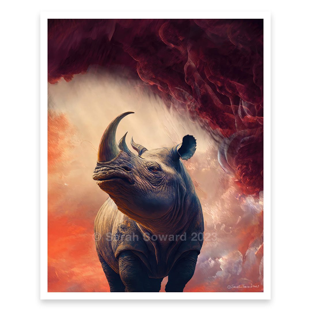 Withstand the Storm, Rhino Print