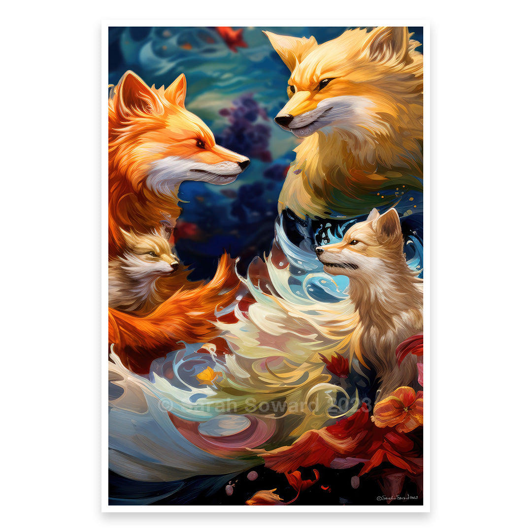 Out of Tune, Foxes Print