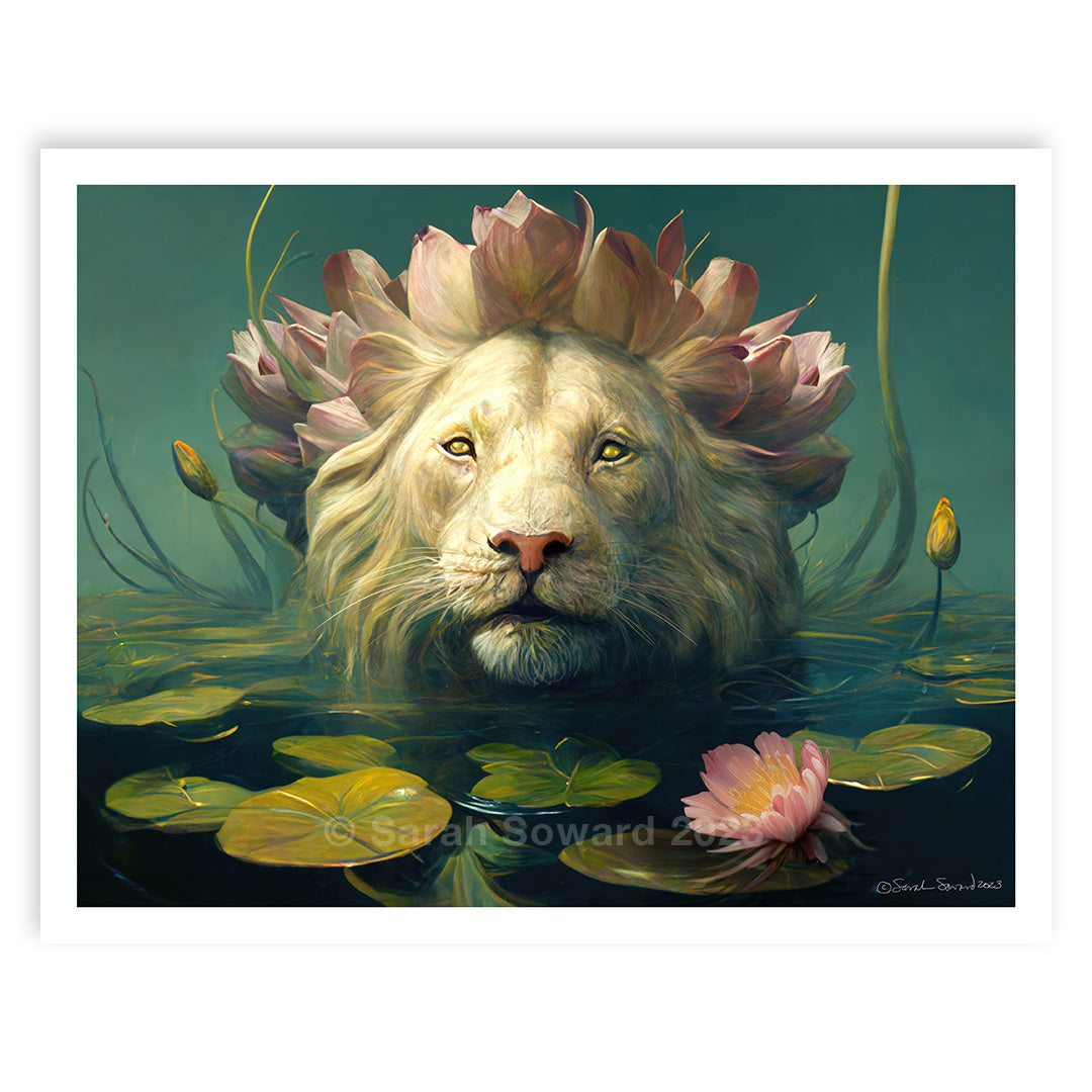 Lotus Lion, Print