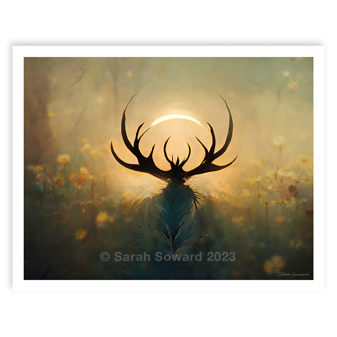 Unfettered, Deer, Open Edition Print