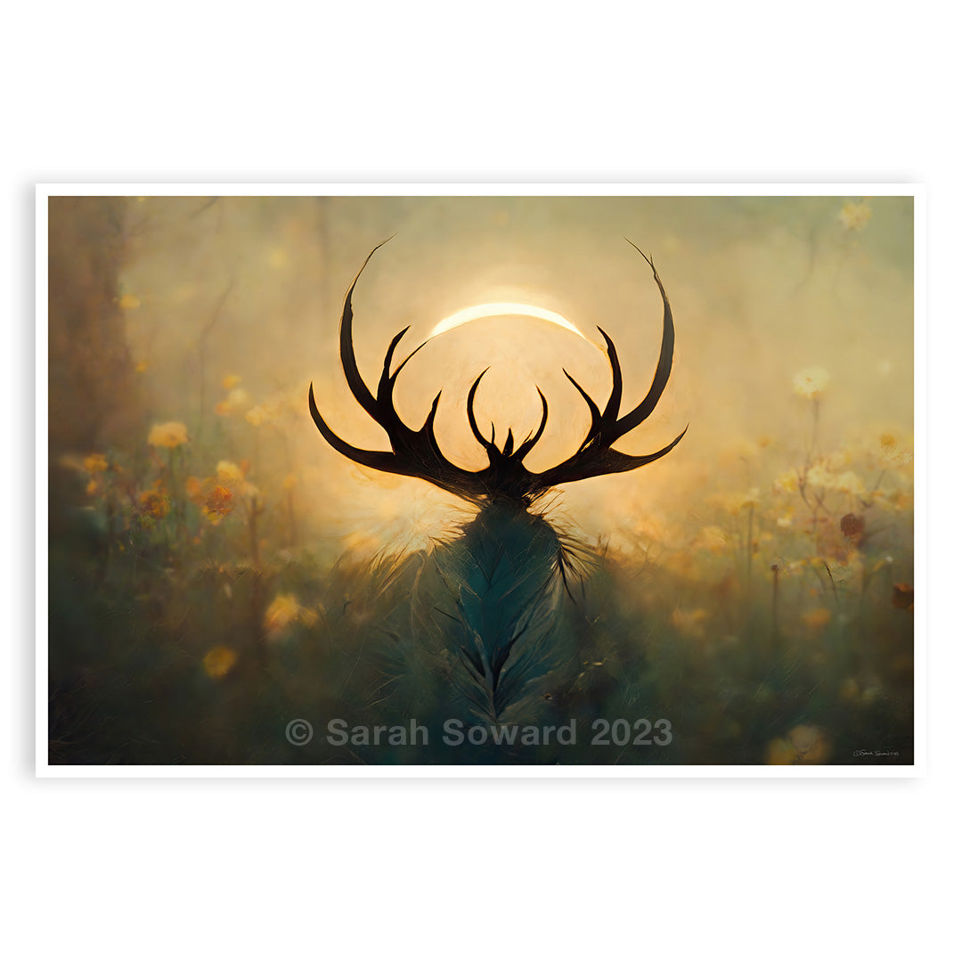 Unfettered, Deer, Open Edition Print