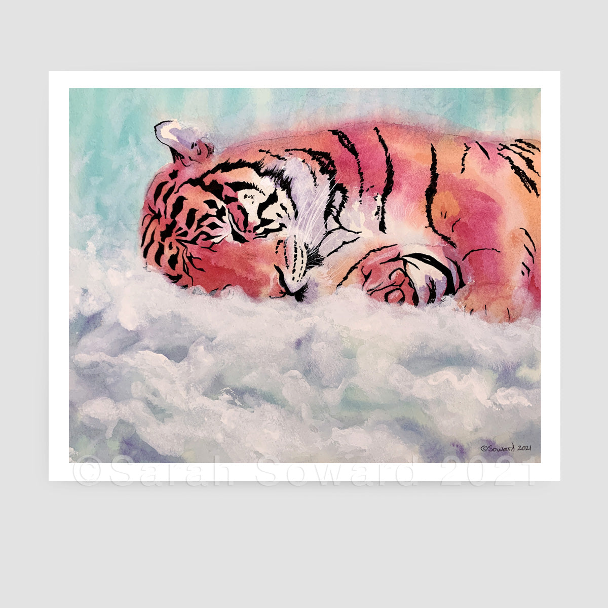 Sleeping Tiger, Open Edition Print
